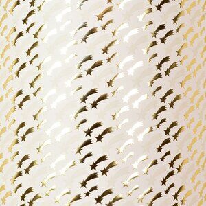 Shooting Star Gift Wrap - Cream/Gold Foil